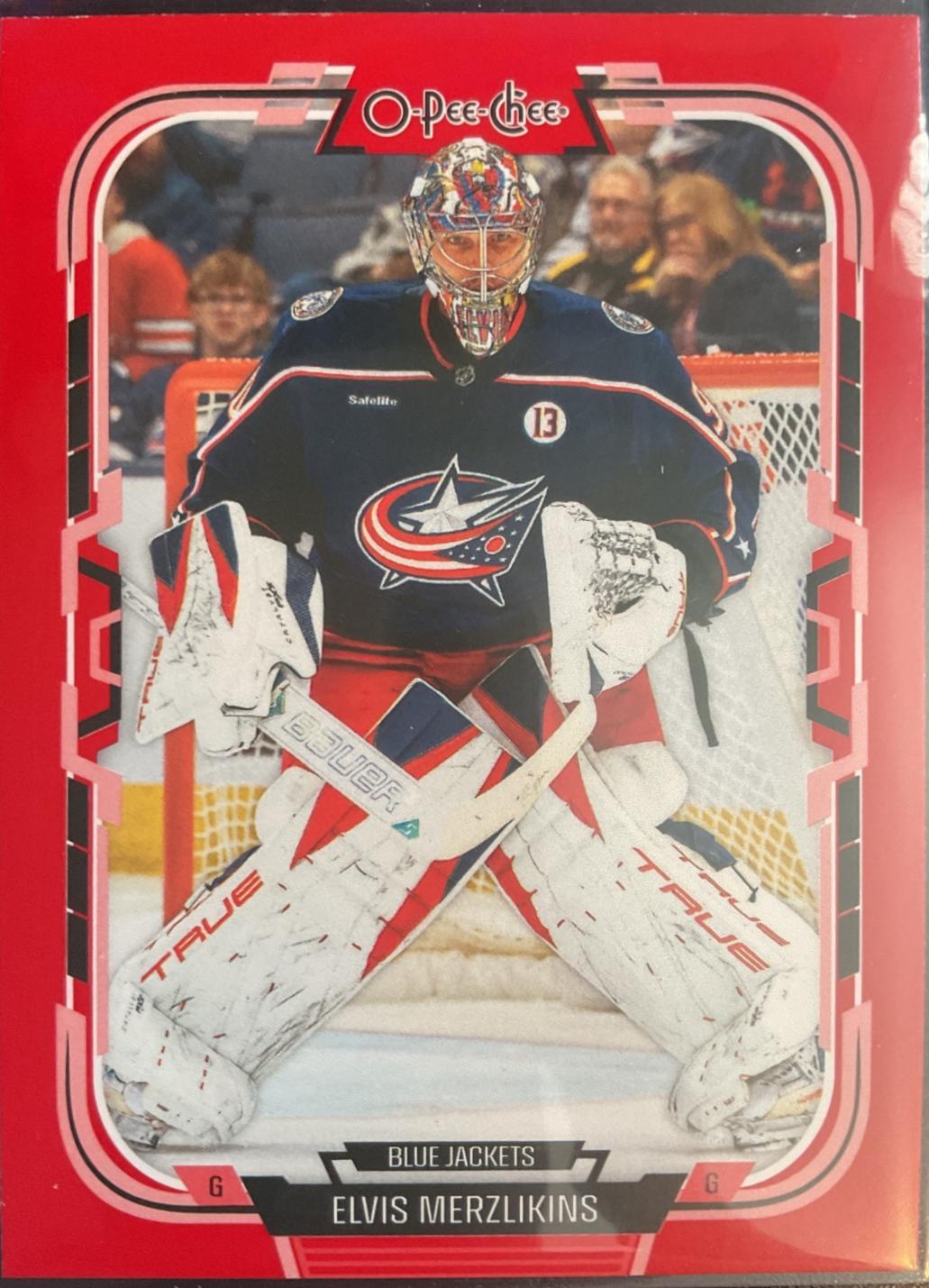 Elvis Merzlikins [Red Border] #377