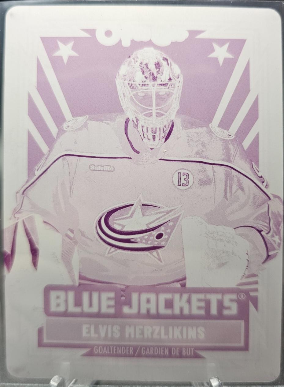 Elvis Merzlikins [Retro Printing Plate] #377