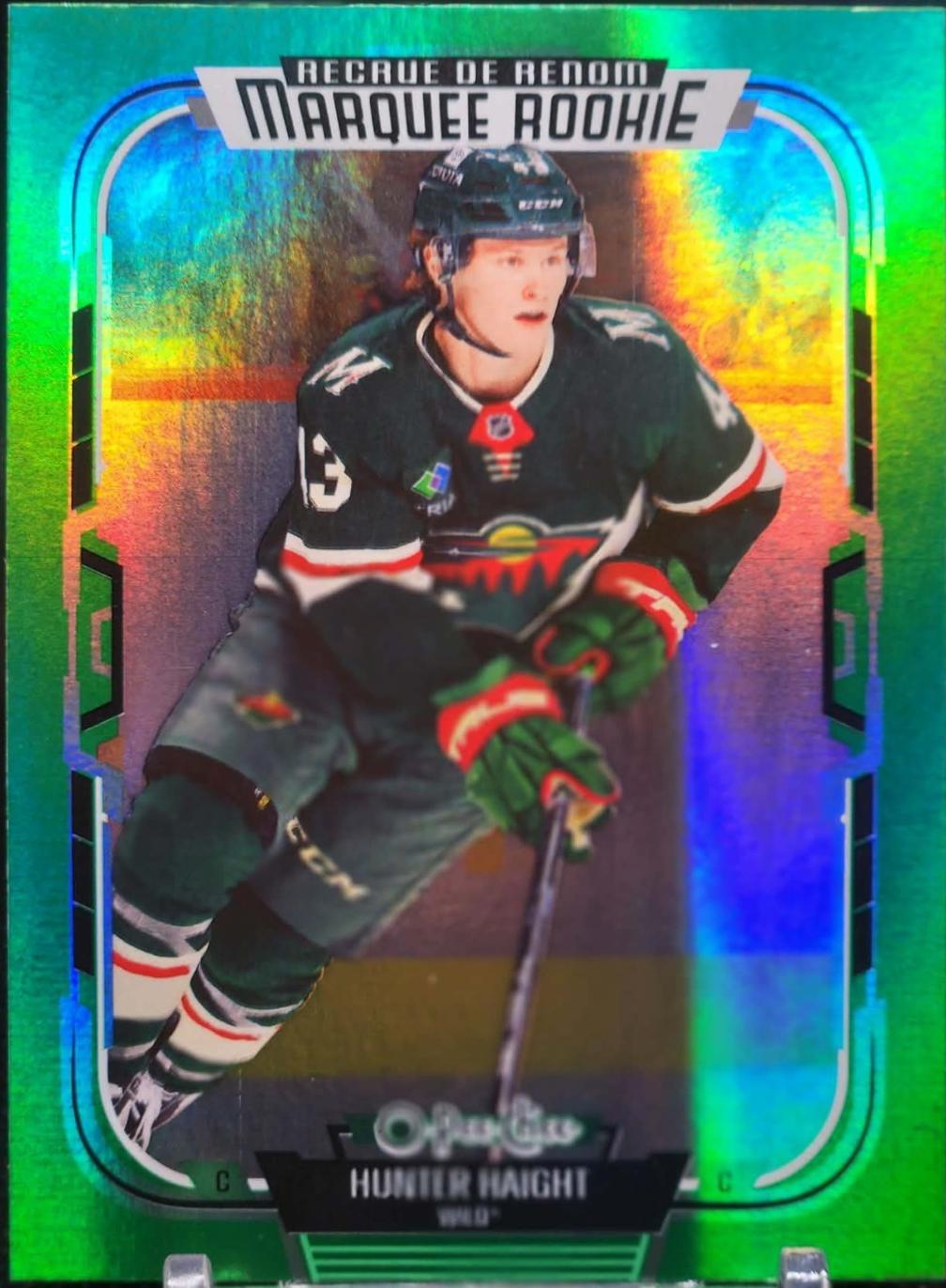 Hunter Haight [Rainbow Foil Green] #588