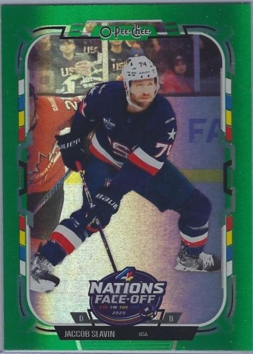 Jaccob Slavin [Rainbow Foil Green] #526