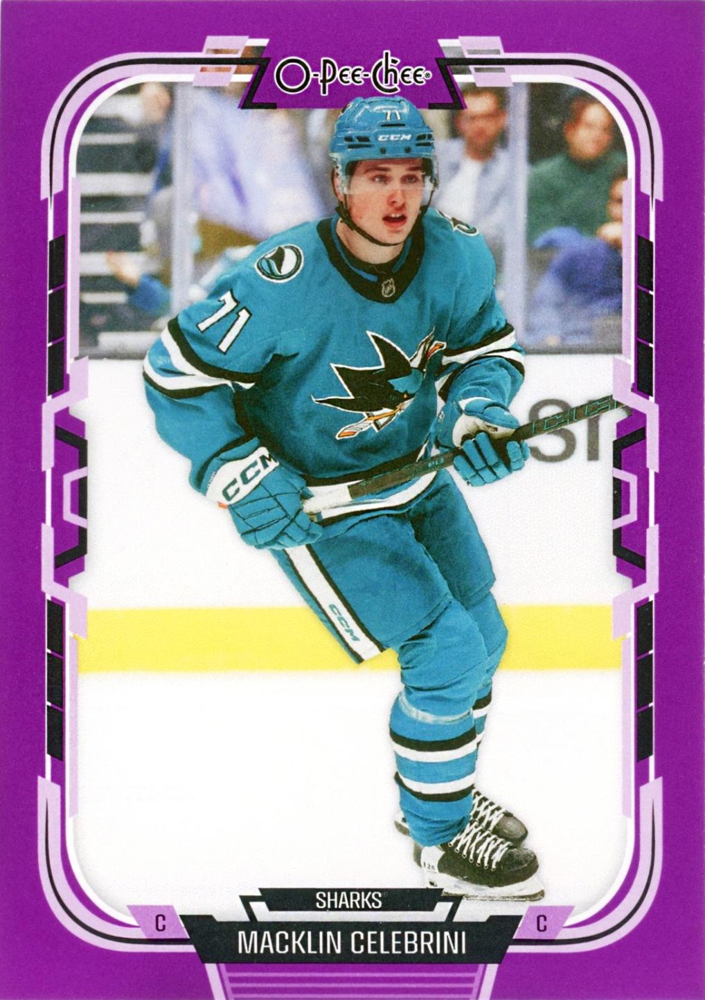 Macklin Celebrini [Purple Border] #119