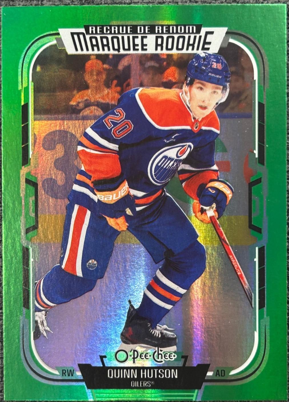 Quinn Hutson [Rainbow Foil Green] #544