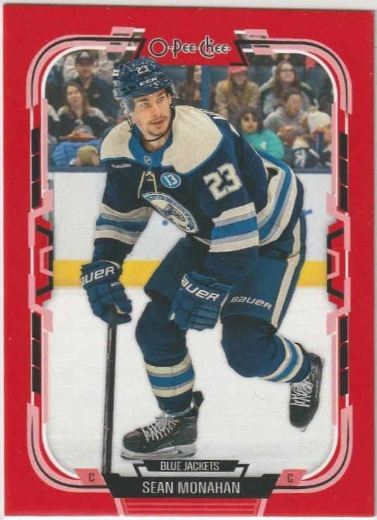 Sean Monahan [Red Border Blank Back] #32