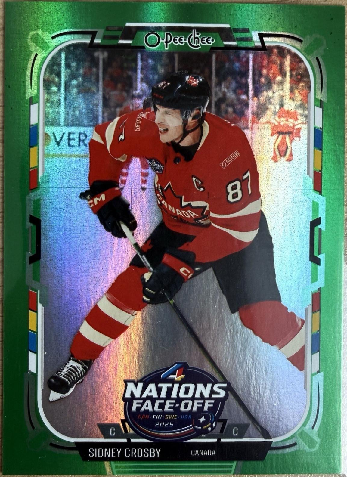 Sidney Crosby [Rainbow Foil Green] #501