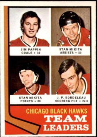 Blackhawks Leaders [Pappin, Mikita, Bordeleau] #69
