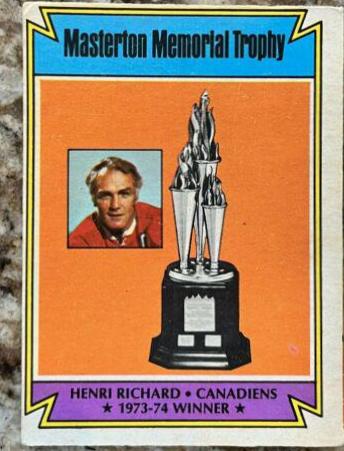 Henri Richard [Masterton Memorial Trophy] #243