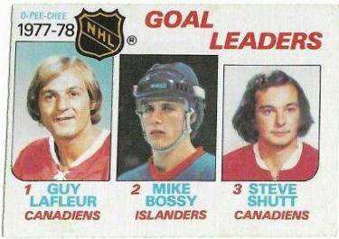 Goal Leaders [Lafleur, Bossy, Shutt] #63