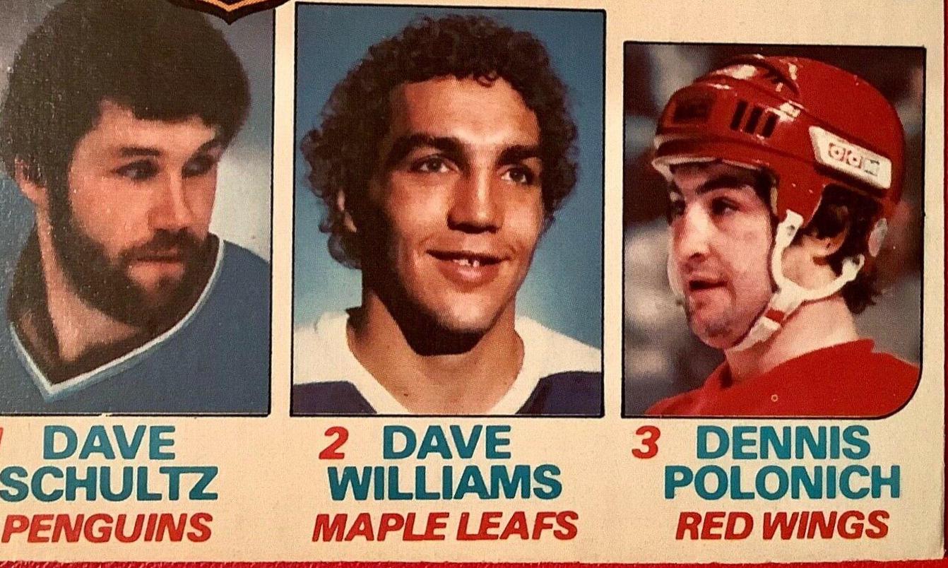 Penalty Minute Leaders [Schultz, Williams, Polonich] #66