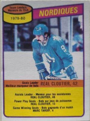 Real Cloutier [Nordiques Team] #238