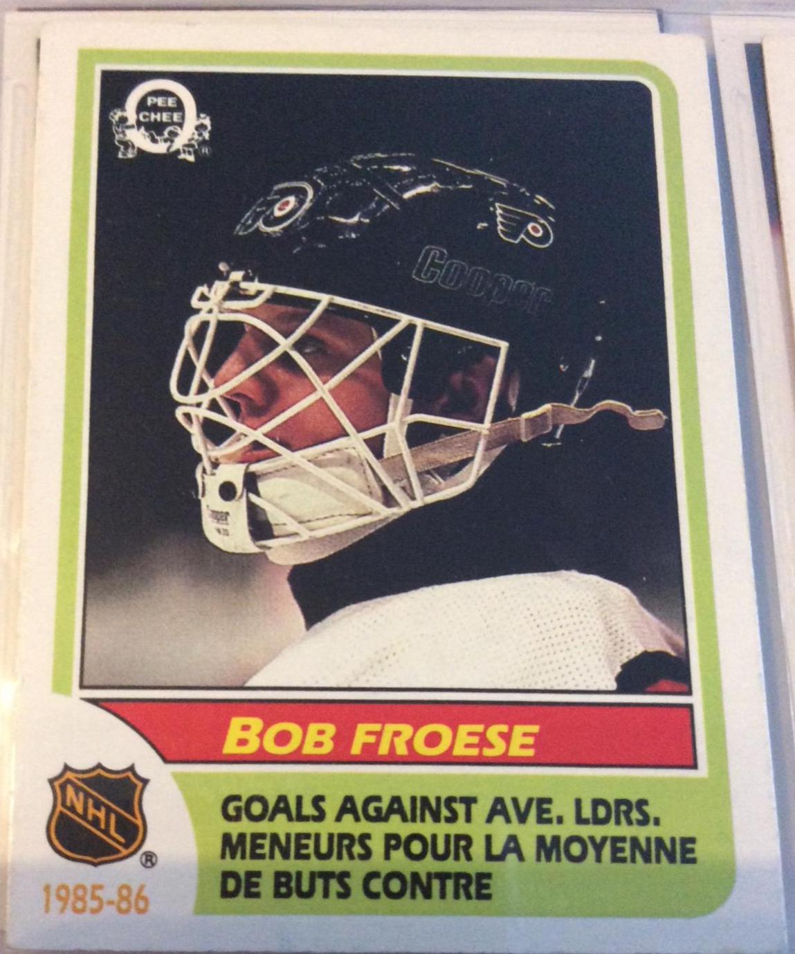 Bob Froese [Goals Against Ave. Ldrs.] #263