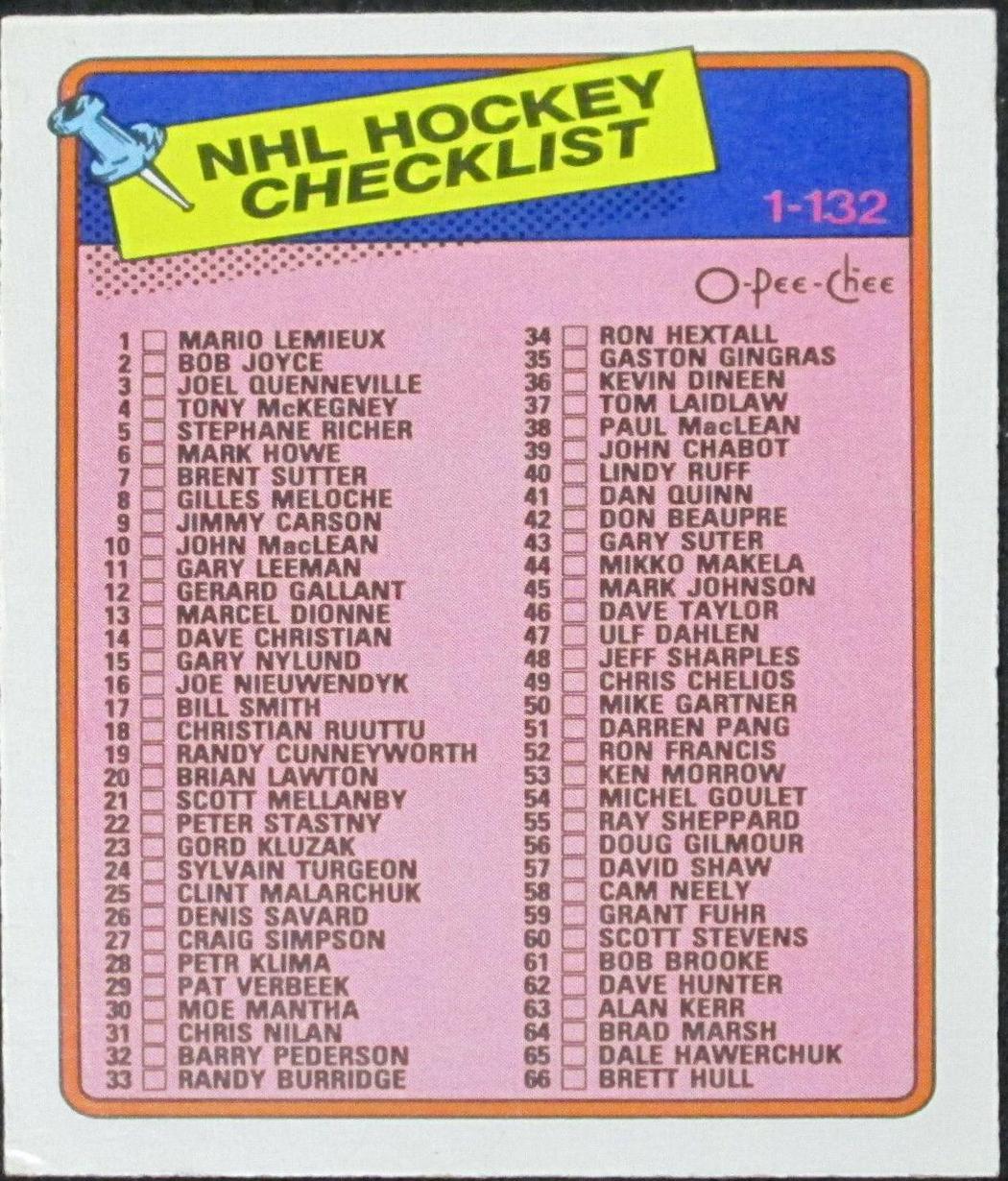 Checklist 1-99 #99