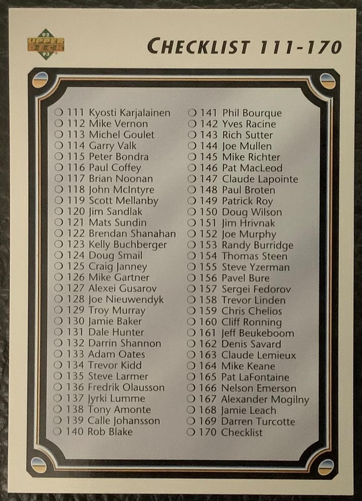 Checklist 171-220 #170