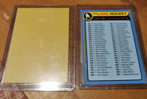 Checklist [Retro Blank Back] #500