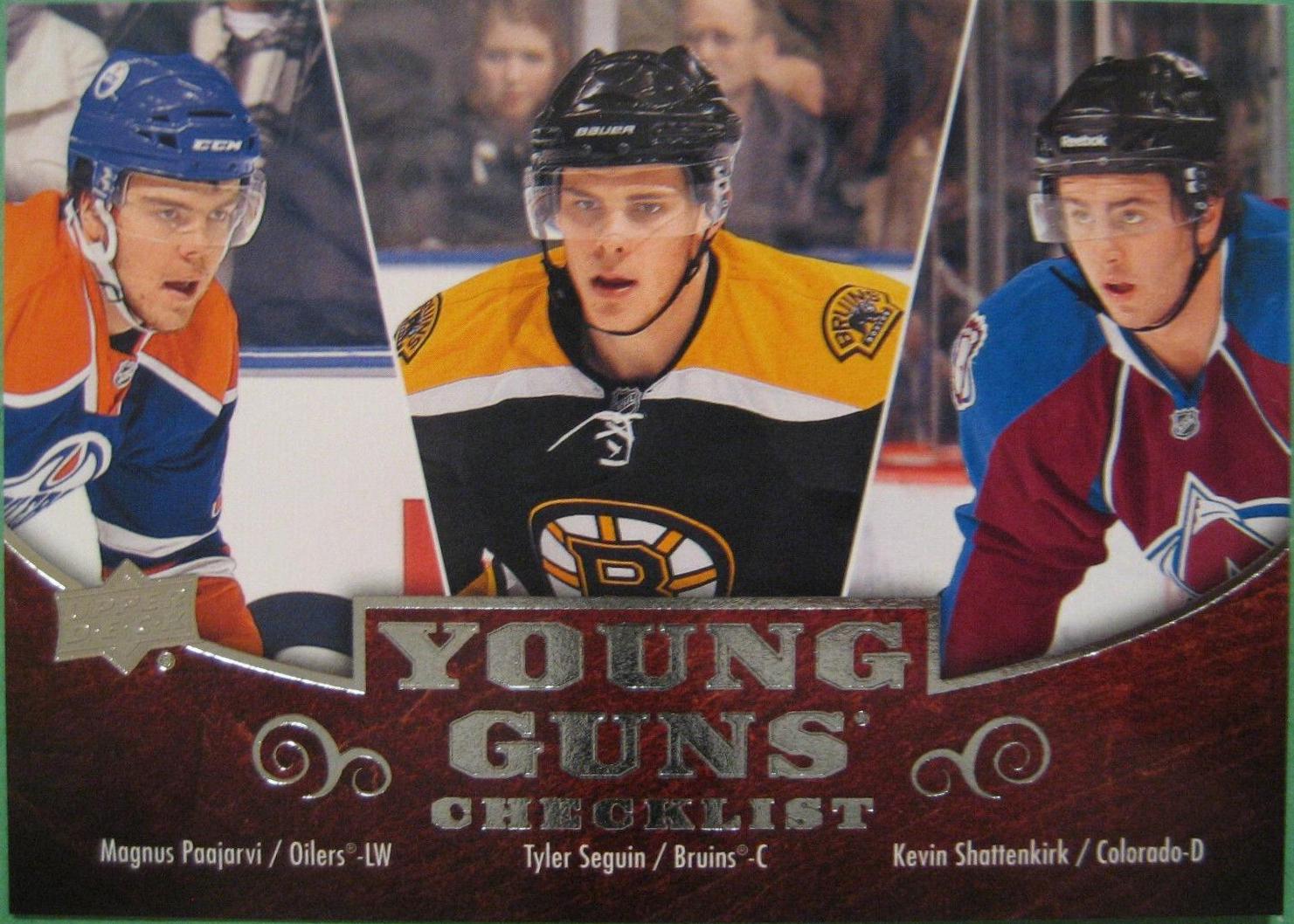 Young Guns Checklist [Paajarvi/Seguin/Shattenkirk] #500