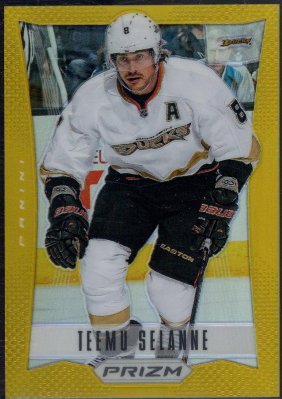 Teemu Selanne [Gold Prizm] #112