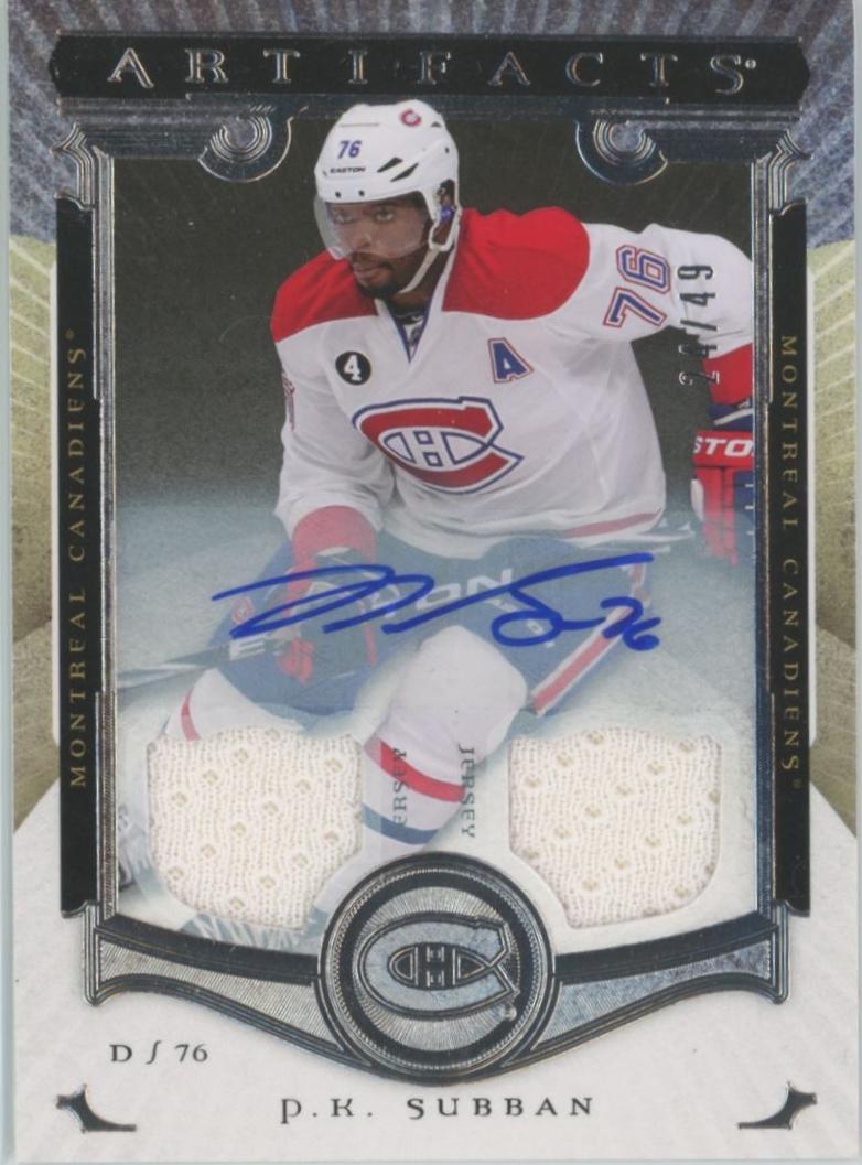 P.K. Subban [Auto Materials Silver] #9