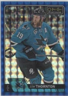 Joe Thornton [Royal Blue Cubes] #61