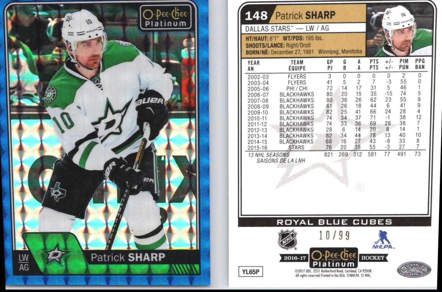 Patrick Sharp [Royal Blue Cubes] #148