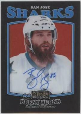 Brent Burns [Rainbow Black Autograph] #R-12