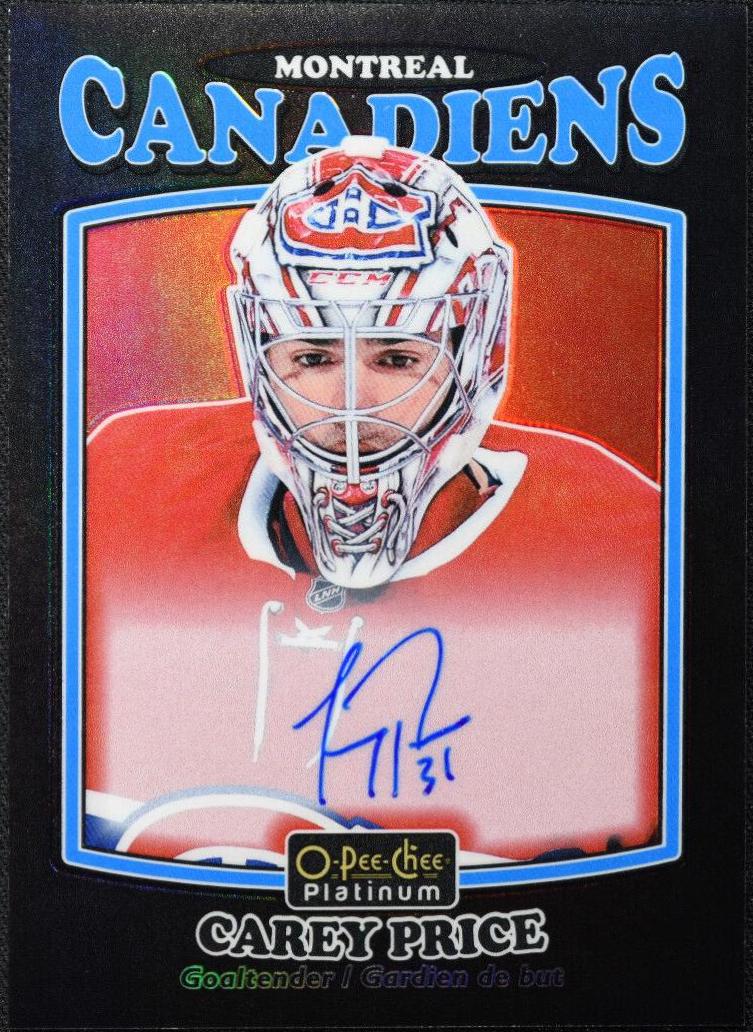 Carey Price [Rainbow Black Autograph] #R-40