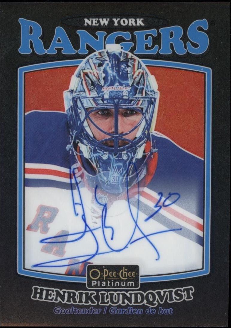 Henrik Lundqvist [Rainbow Black Autograph] #R-20