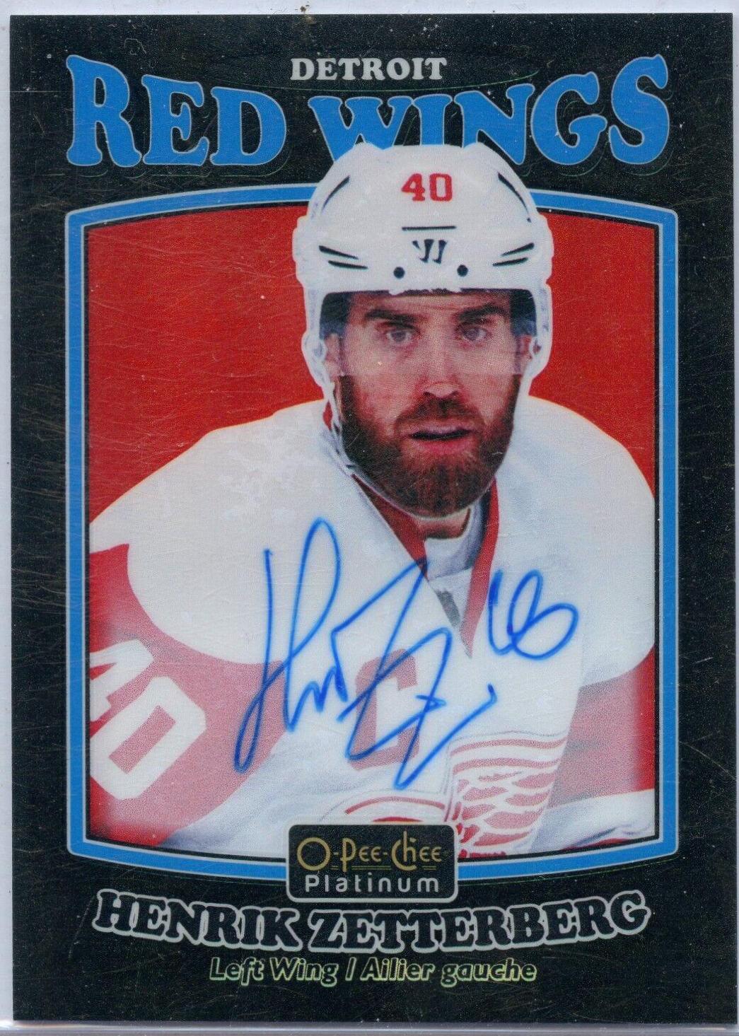 Henrik Zetterberg [Rainbow Black Autograph] #R-1