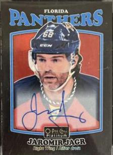Jaromir Jagr [Rainbow Black Autograph] #R-46