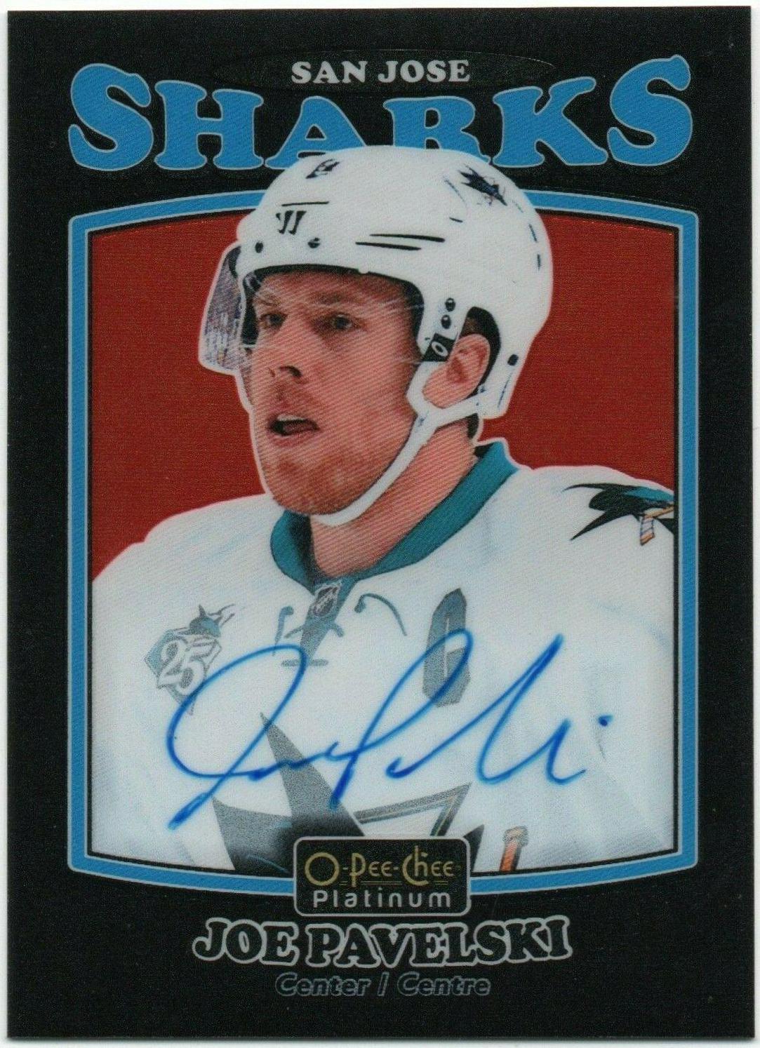 Joe Pavelski [Rainbow Black Autograph] #R-55