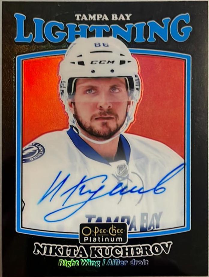 Nikita Kucherov [Rainbow Black Autograph] #R-7