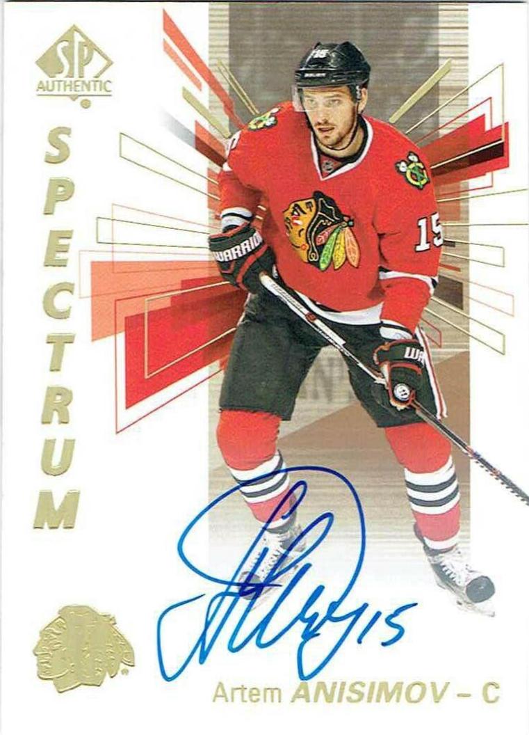 Artem Anisimov [Autograph Spectrum] #56