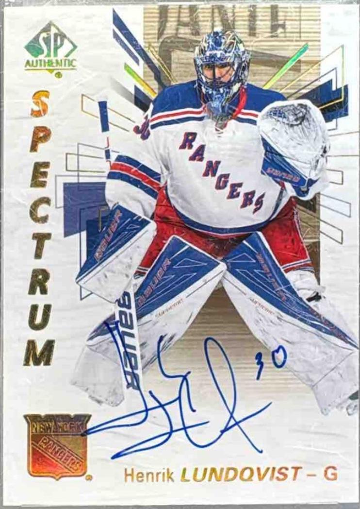 Henrik Lundqvist [Autograph Spectrum] #30