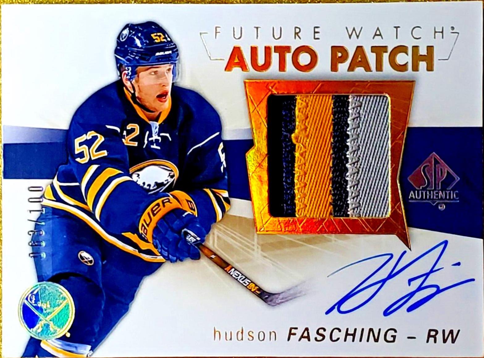 Hudson Fasching [Limited Patch Autograph] #129
