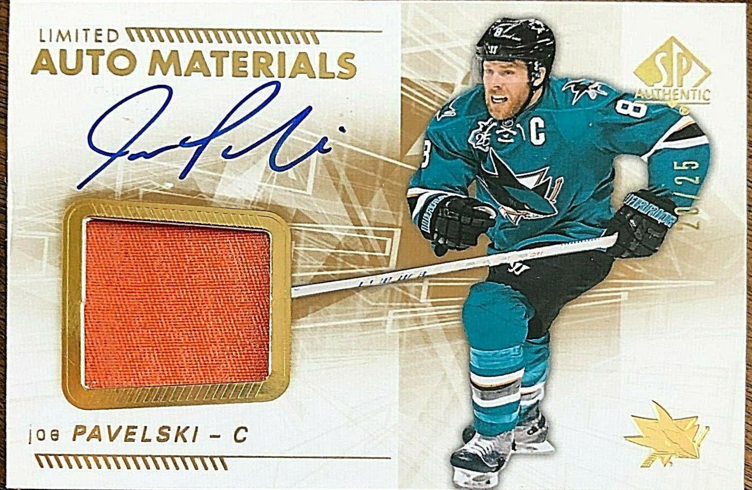 Joe Pavelski [Limited Patch Autograph] #16