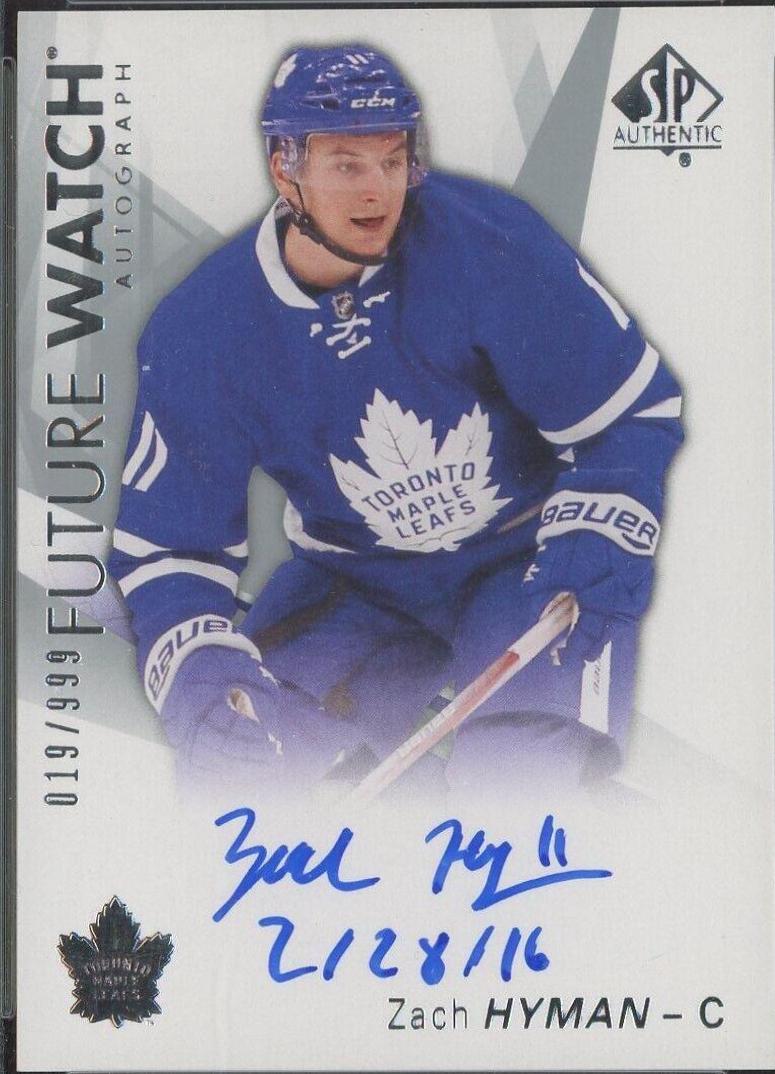 Zach Hyman [Autograph Inscribed] #196