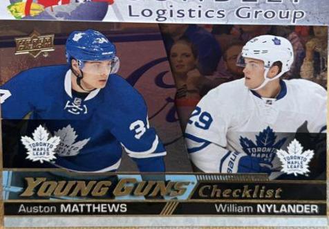 Auston Matthews, William Nylander [Gold Rainbow] #250