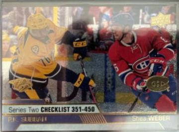 P. K. Subban, Shea Weber [Gold Rainbow] #450