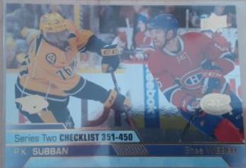 P. K. Subban, Shea Weber [Silver Foil] #450