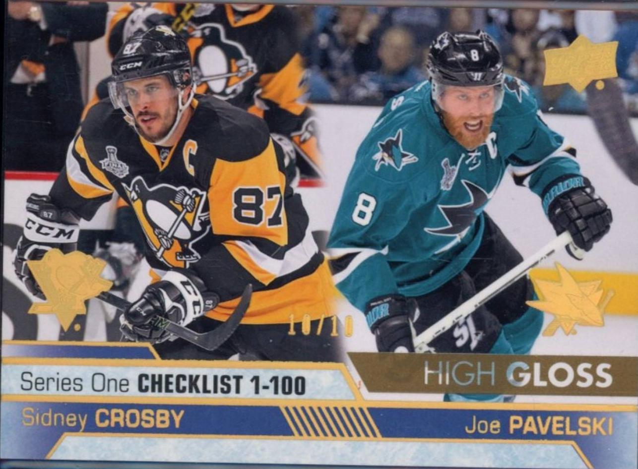 Sidney Crosby, Joe Pavelski [High Gloss] #199