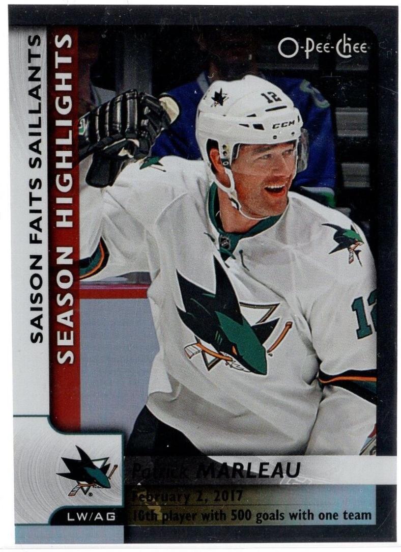 Patrick Marleau [Black Rainbow Foil] #557
