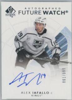 Alex Iafallo [Future Watch Black Silver Ink Autograph] #192