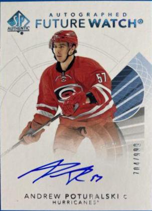 Andrew Poturalski [Future Watch Black Silver Ink Autograph] #186