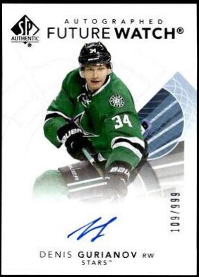 Denis Gurianov [Future Watch Black Silver Ink Autograph] #133