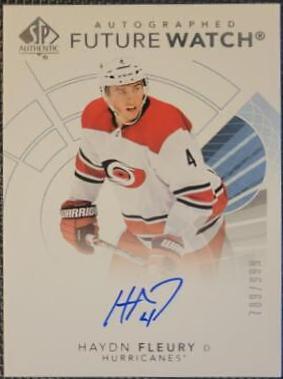 Haydn Fleury [Future Watch Black Silver Ink Autograph] #148