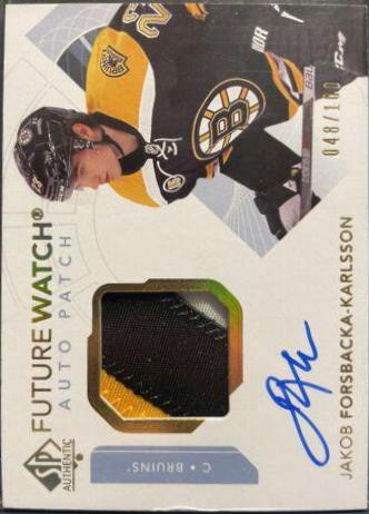 Jakob Forsbacka Karlsson [Future Watch Autograph Patch] #127