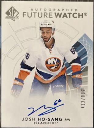 Josh Ho Sang [Future Watch Black Silver Ink Autograph] #130