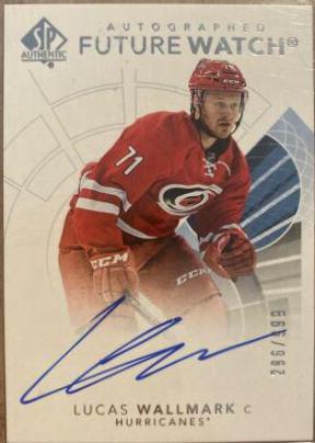 Lucas Wallmark [Future Watch Black Silver Ink Autograph] #126
