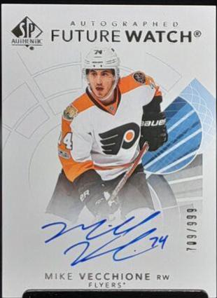 Mike Vecchione [Future Watch Black Silver Ink Autograph] #131