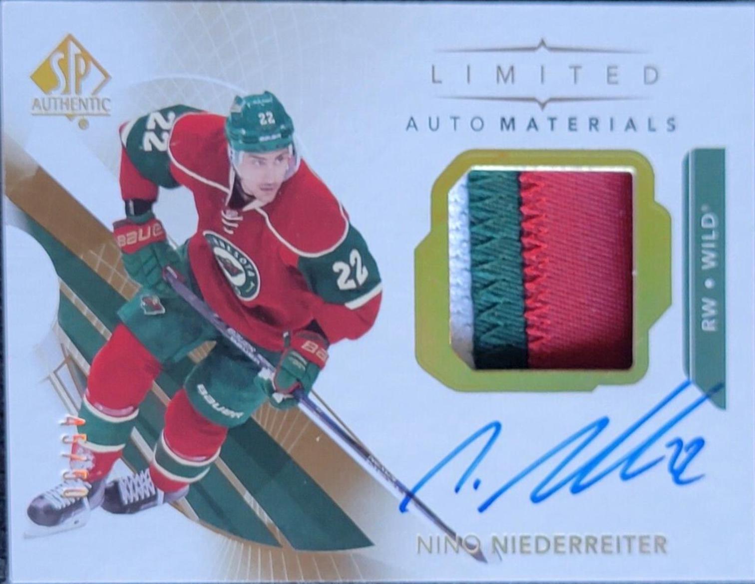 Nino Niederreiter [Future Watch Autograph Patch Limited] #80