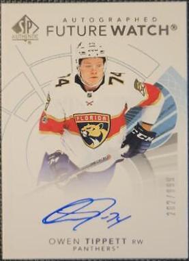 Owen Tippett [Future Watch Black Silver Ink Autograph] #151