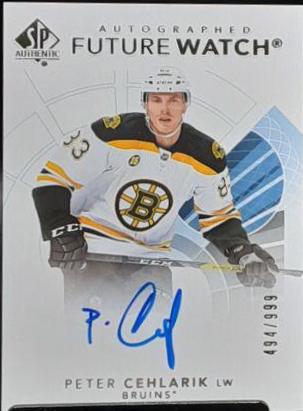 Peter Cehlarik [Future Watch Black Silver Ink Autograph] #143